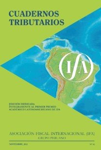 Cuadernos Tributarios N° 32 Edición dedicada íntegramente al Primer Premio Latinoamericano de IFA (Noviembre 2012)